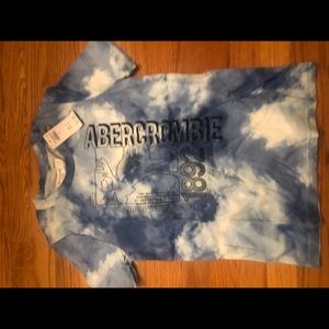 Boys blue and white tie-dye Abercrombie and Fitch- brand new